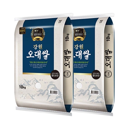 더프레시 2025 햅쌀 밥맛좋은 강원오대쌀 10kg (2개)