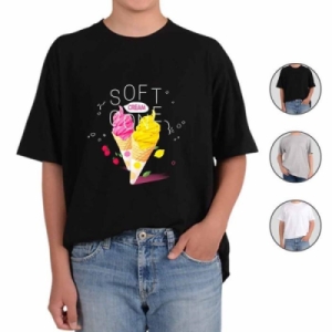 BZFH2MM9_49 ATOGATO 달콤한 소프트콘을 먹자 가족티