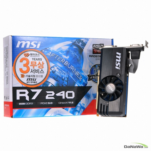 MSI 라데온 R7 240 미니 블랙 D3 2GB LP_이미지