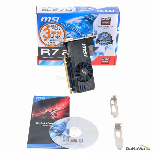MSI 라데온 R7 240 미니 블랙 D3 2GB LP_이미지