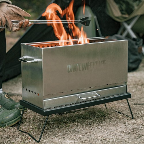 원스위크라이프 대형 이중연소 캠핑 화로대