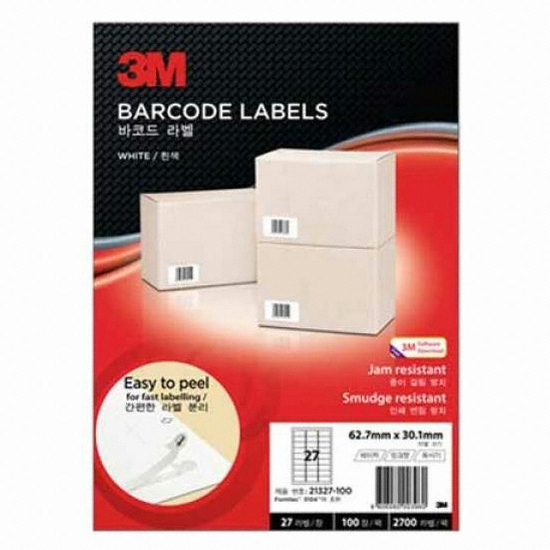 3M 바코드 라벨 21327 [100매]