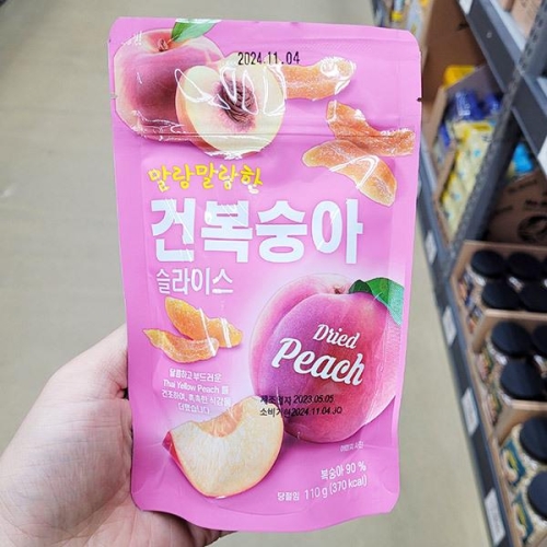 선명농수산 건복숭아 슬라이스 110g (1개)