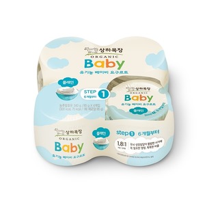 매일유업 상하목장 유기농 베이비 요구르트 플레인 1단계 85g (12개)
