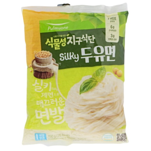 풀무원 식물성지구식단 Silky 두유면 150g (5개)_이미지