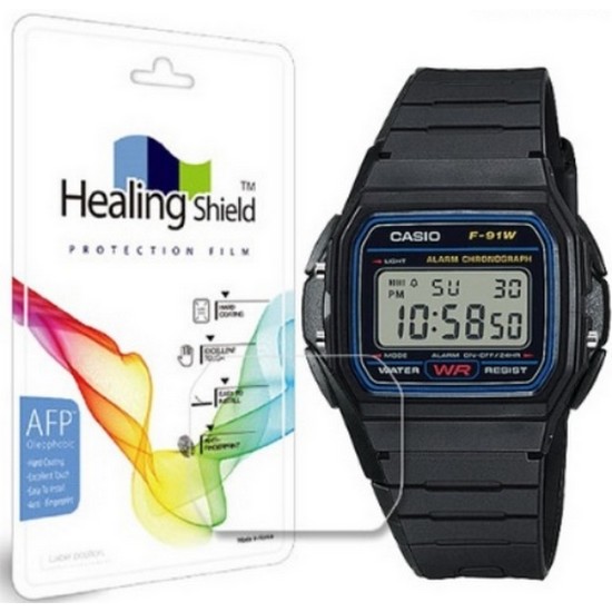 힐링쉴드 카시오 F-91W-1 기스방지 유리보호필름_이미지