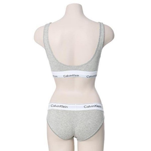 캘빈클라인언더웨어 모던 코튼 스쿱백 브라렛 비키니팬티 QF5490-F3787AD-020 (1세트)_이미지