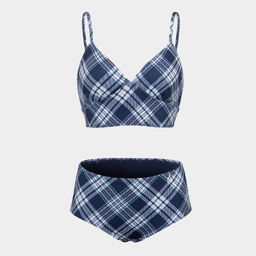 배럴 여성 서머 브리즈 체크 비키니 SET 딥네이비 B5SWWBI062DNV_이미지