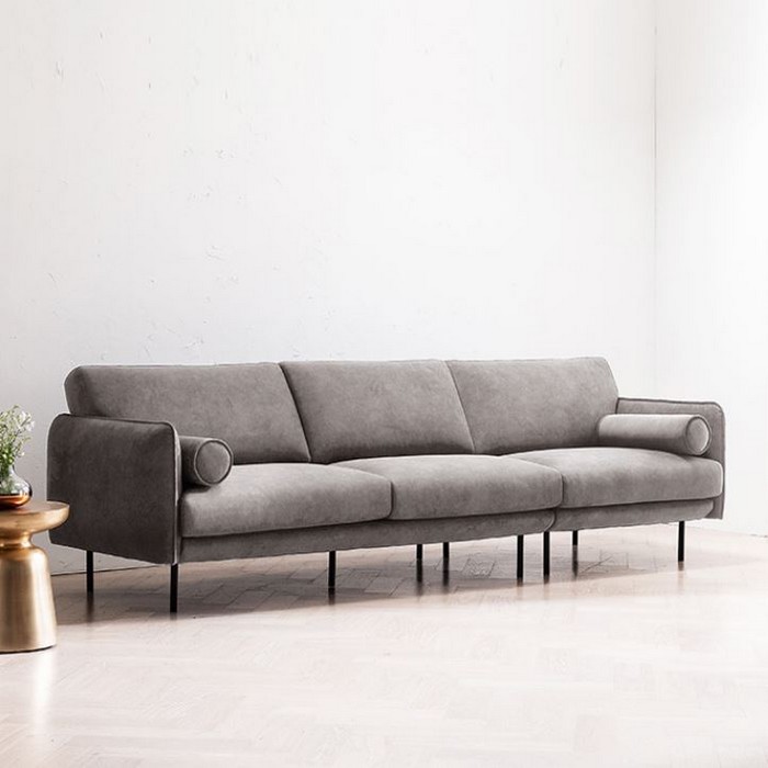 에싸 비트 컴팩트 러스티카 패브릭 소파 4인용 (스툴별도)_이미지