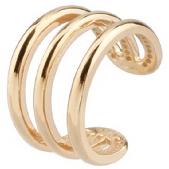 더스톤즈 14K 도톰 세줄 이어커프 귀찌(1개)_이미지