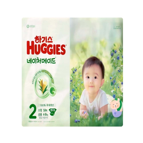 유한킴벌리 하기스 2025 네이처메이드 밴드형 2단계-공용 (116매)