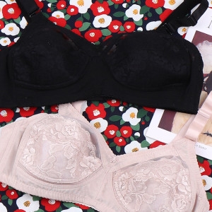 오브 노와이어브라 3403 국산 레이스브라 C컵 풀컵 빅사이즈 마담브라 85C110C 와이어리스브라