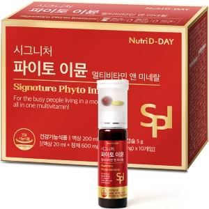 뉴트리디데이 시그니처 파이토 이뮨 멀티비타민 앤 미네랄 액상+정제 10병 (6개)_이미지