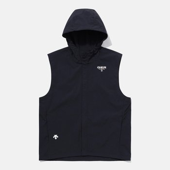 데상트 GER 팀 우븐 후드 베스트 집업 SP121IVE31_이미지