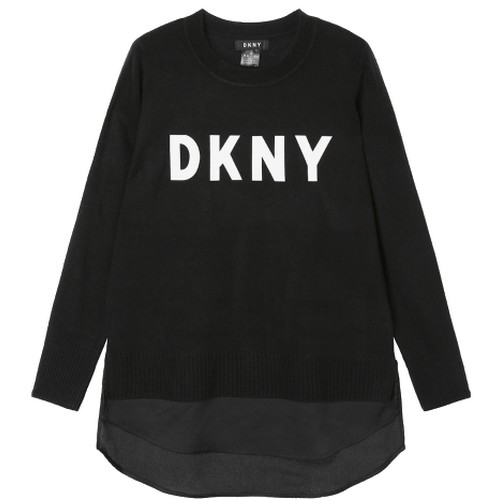 DKNY 루즈핏 로고 니트 탑 DW1J9KTO02BW DW1J9KTO02BW_이미지