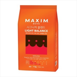 동서식품 맥심 시그니처 블렌드 라이트 밸런스 1kg (6개)