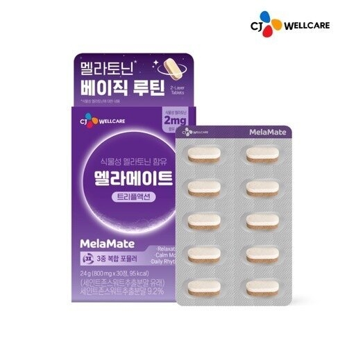 CJ웰케어 멜라메이트 트리플액션 30정 (1개)
