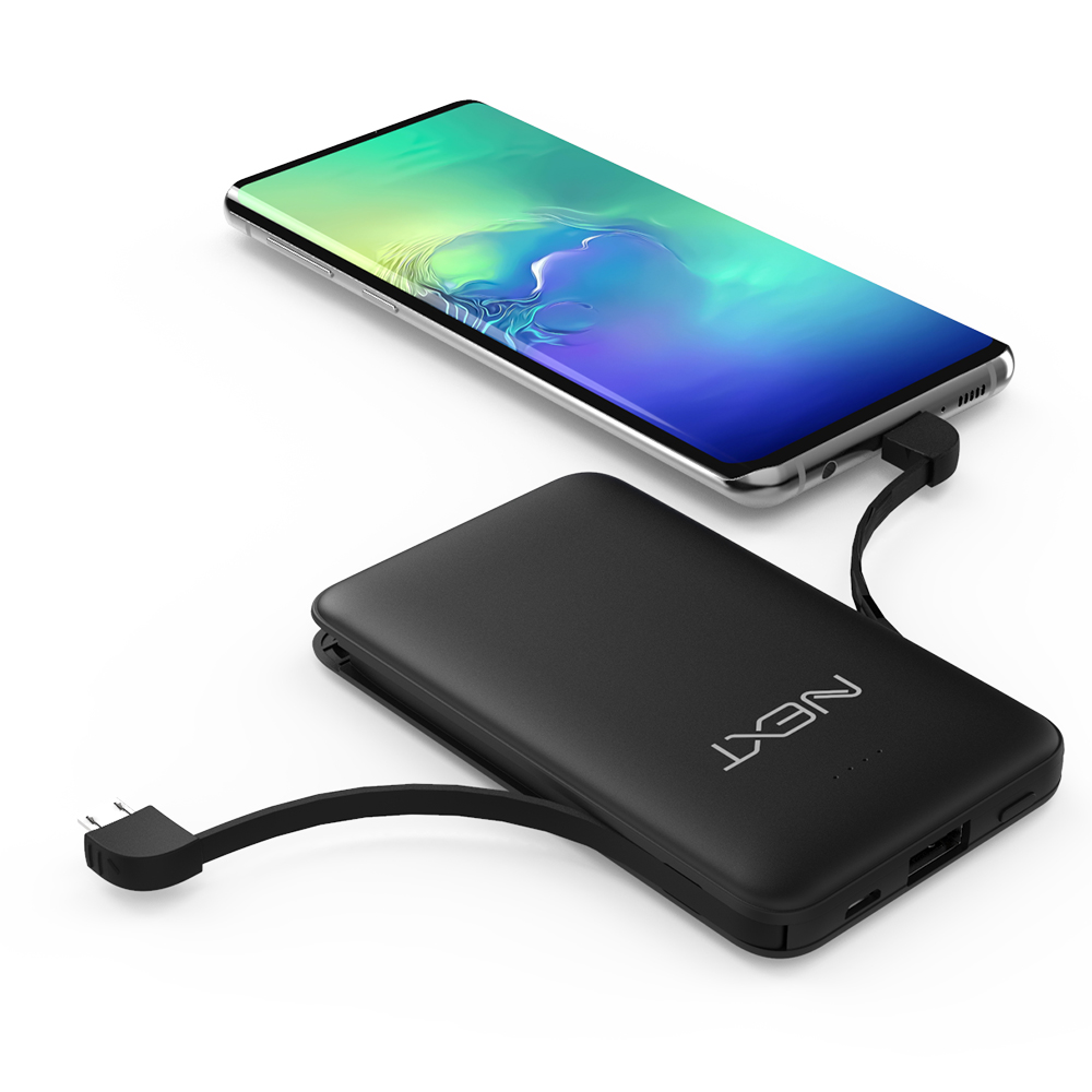 이지넷유비쿼터스 NEXTU 일체형 보조배터리 NEXT-5005PBCB 5000mAh_이미지