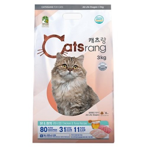 대주펫푸드 캐츠랑 전연령 3kg (4개)