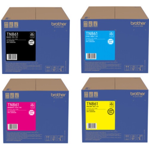 Brother 정품 TN-861BK, TN-861C, TN-861M, TN-861Y 4색 세트_이미지