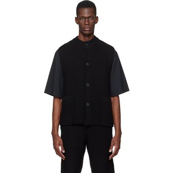 이세이미야케 플리세 블랙 러스틱 니트 베스트 154298283