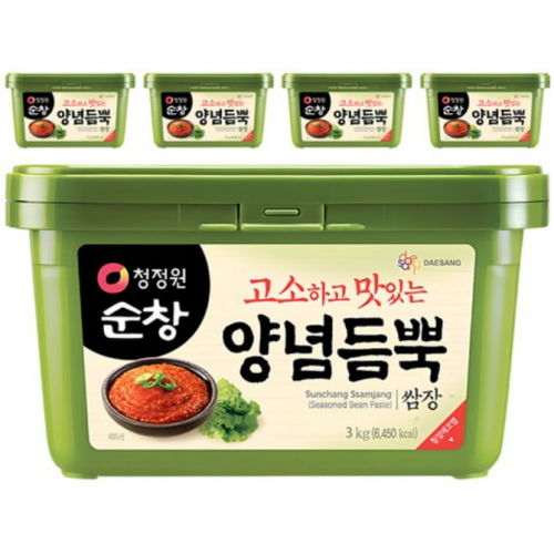 청정원 순창 양념 듬뿍 쌈장 3kg (5개)_이미지
