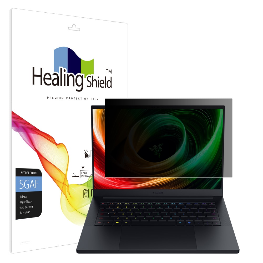 폰트리 힐링쉴드 Razer Blade 14 2025 프라이버시 고광택 사생활 보호필름