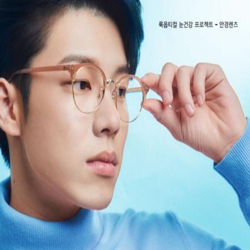 룩옵티컬 하금테 블루라이트 렌즈 시력보호용 연예인 모델_이미지