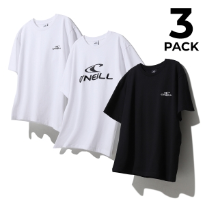오닐 공용 웨일 3PACK 반팔 라운드 티셔츠_OUTRM4164-001_이미지