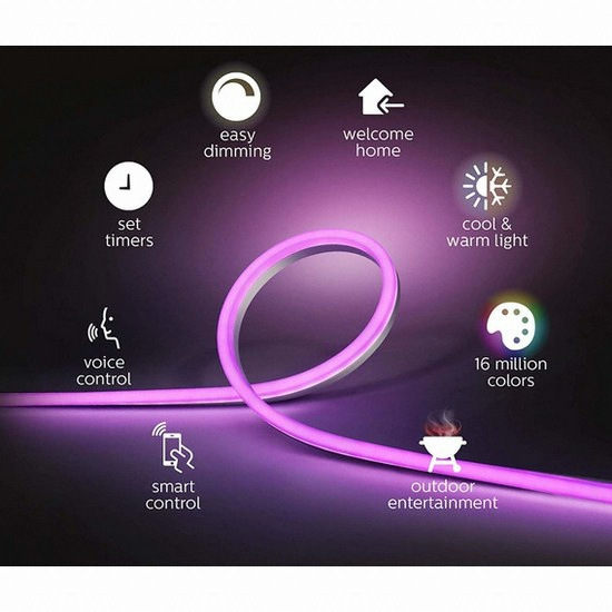 필립스 LED hue 화이트 앤 컬러 앰비언스 아웃도어 라이트 스트립 (200cm)_이미지