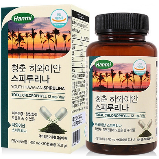 한미헬스케어 청춘 하와이안 스피루리나 90캡슐 (3개)