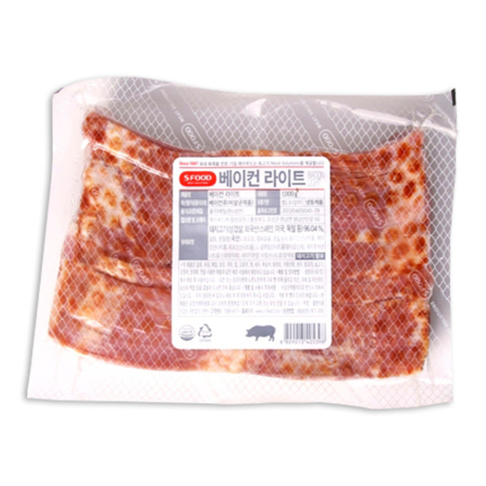 에쓰푸드 저염 베이컨 라이트 1kg (5개)_이미지