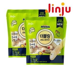 진주햄 천하장사 더블링 콘스윗치즈 400g (2개)_이미지