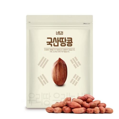 너트리 국내산 볶음땅콩 1kg (1개)_이미지