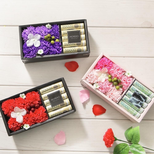 용돈박스 S 어버이날 카네이션 비누 용돈박스 S -바이올렛