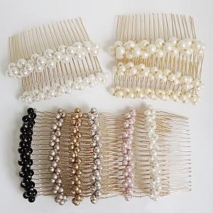 myacc 핸드메이드 헤어빗핀진주 빗핀