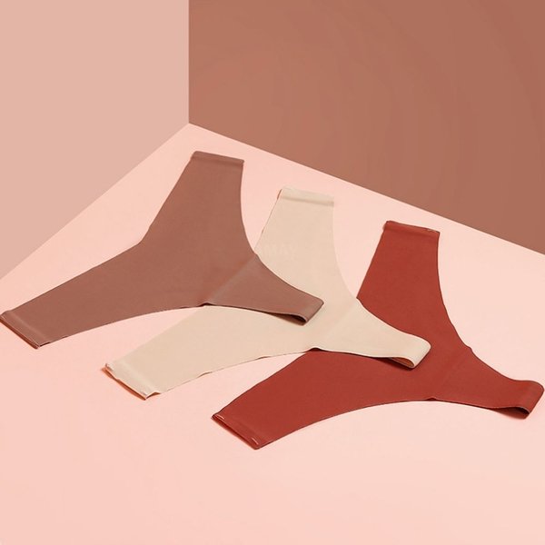  로우 심리스 노라인 팬티 무봉제 여자속옷 WE35EBB