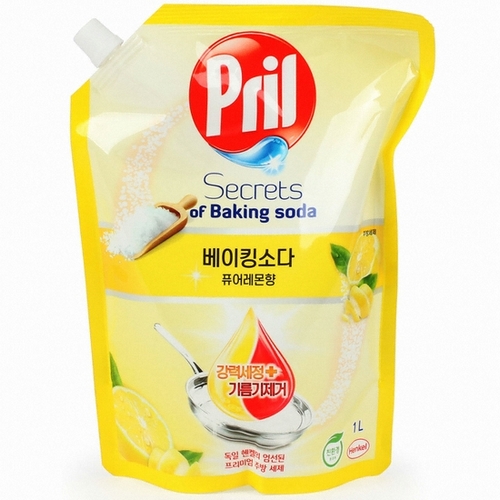 베이킹소다 주방세제 퓨어레몬 리필 1L