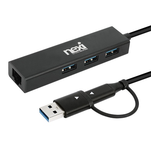 리버네트워크 NEXI NX1274 (4포트/USB3.0 Type A+C)_이미지