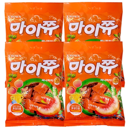 크라운제과 마이쮸 써니피치 100g (4개)_이미지