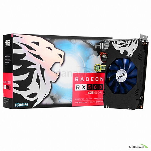 HIS 라데온 RX 560 iCooler OC D5 4GB