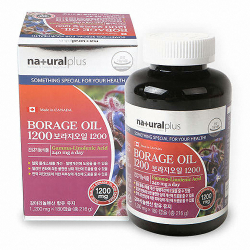내츄럴플러스 보라지오일 1200 180캡슐 (1개)