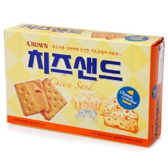 크라운제과 치즈샌드 16개입 240g (5개)