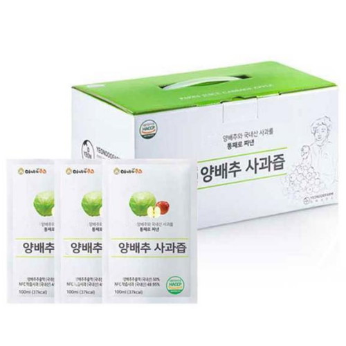 찢어먹는 양배추사과즙 100ml 30포