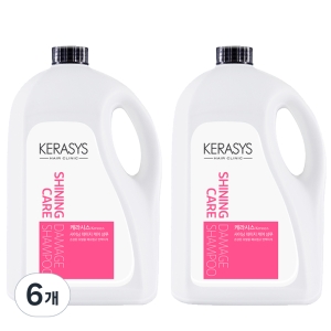 애경 케라시스 샤이닝 데미지 케어 샴푸 4000ml (6개)