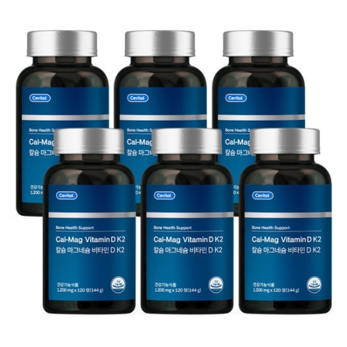 세비톨 칼슘 마그네슘 비타민D K2 1200mg 120정 (6개)_이미지