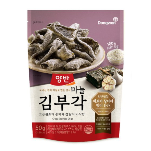 동원F&B 양반 마늘 김부각 50g (4개)_이미지
