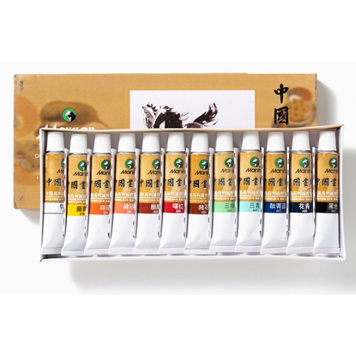 민화샵 동양화물감 12ml (12색)_이미지