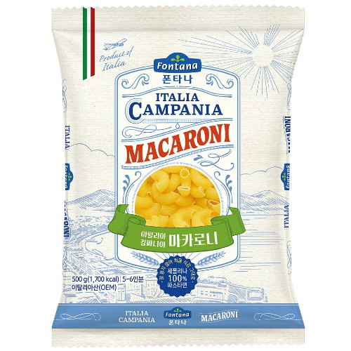 샘표식품 폰타나 이탈리아 캄파니아 마카로니 500g (1개)_이미지