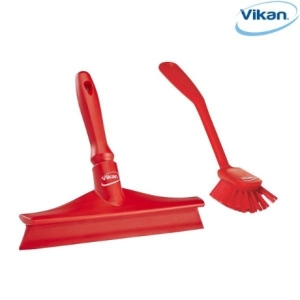 바이칸 주방 씽크대 욕실청소 실속 2종세트 A타입 바디일체형스퀴지+다용도솔